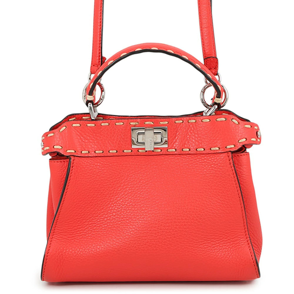 Fendi Peekaboo Leather Handbag
